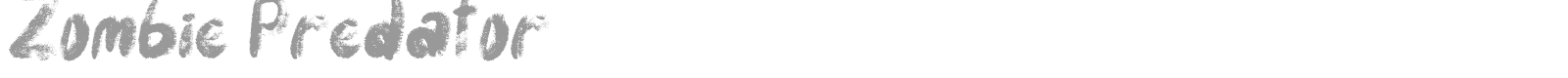 Zombie Predator font preview